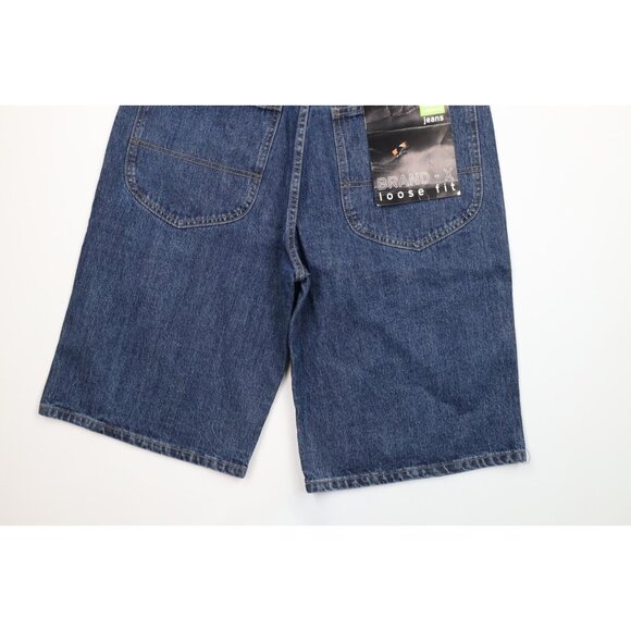 Deadstock Vintage 90s Marithe Francois Girbaud Mens 32 Loose Denim Jean Shorts - Picture 10 of 11